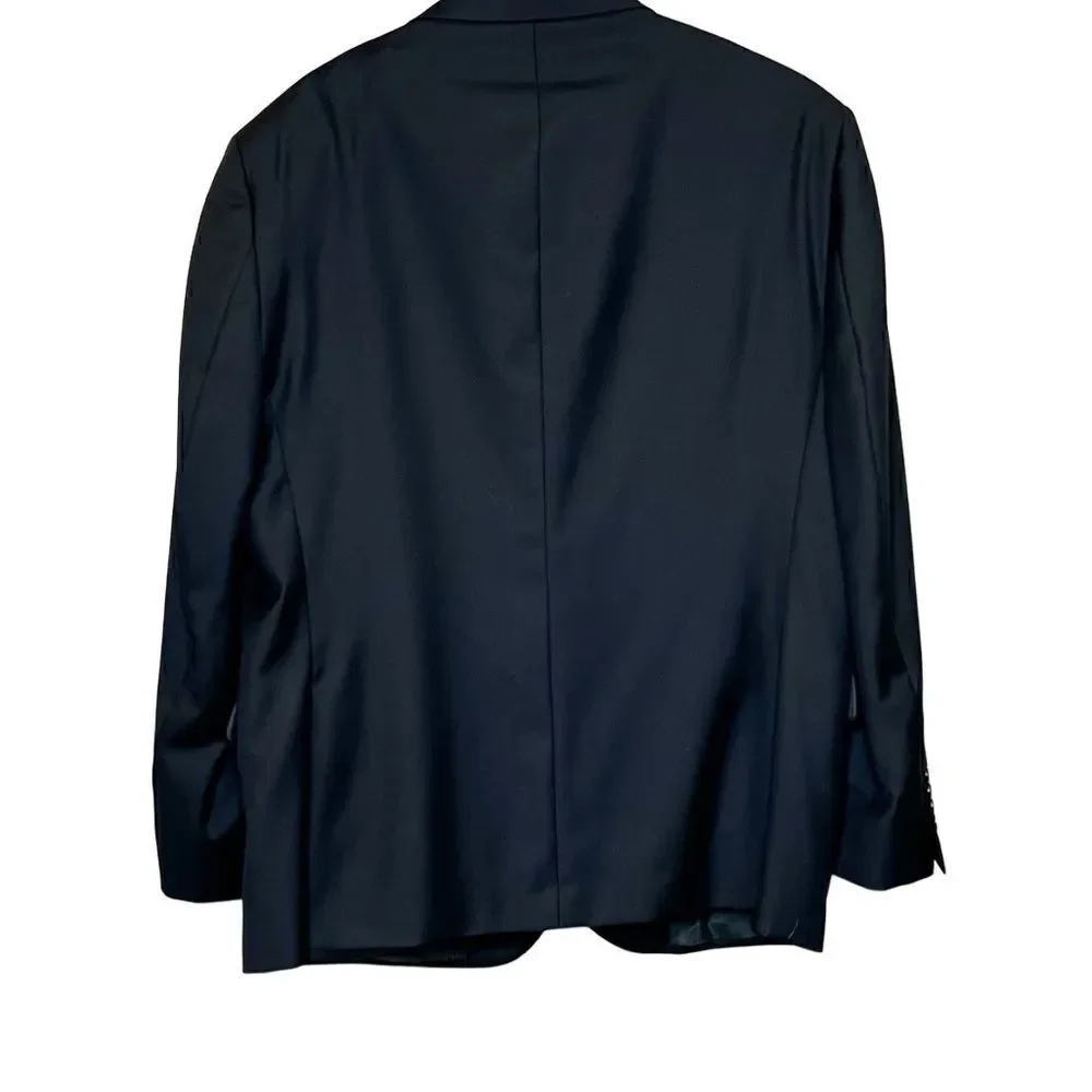 Jos A Bank black Chelsea traveler wool blazer size 48 regular